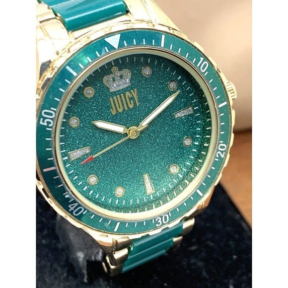 Juicy By Juicy Couture Women\'s Watch JC/5022 Quartz Green Gold Tone Stee… main image 13